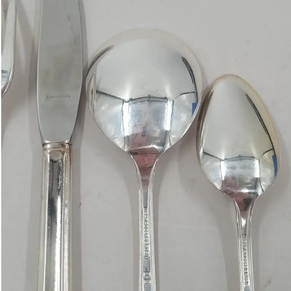 Rogers Brothers Silverplate Eternally‎ Yours Coquette 5 Piece Setting 4-8